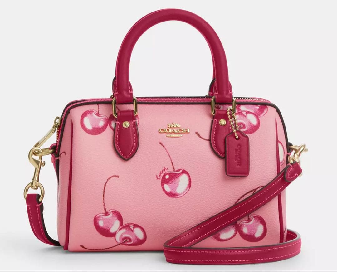 マーブル☆COACH コーチ チェリー クロスボディバッグ