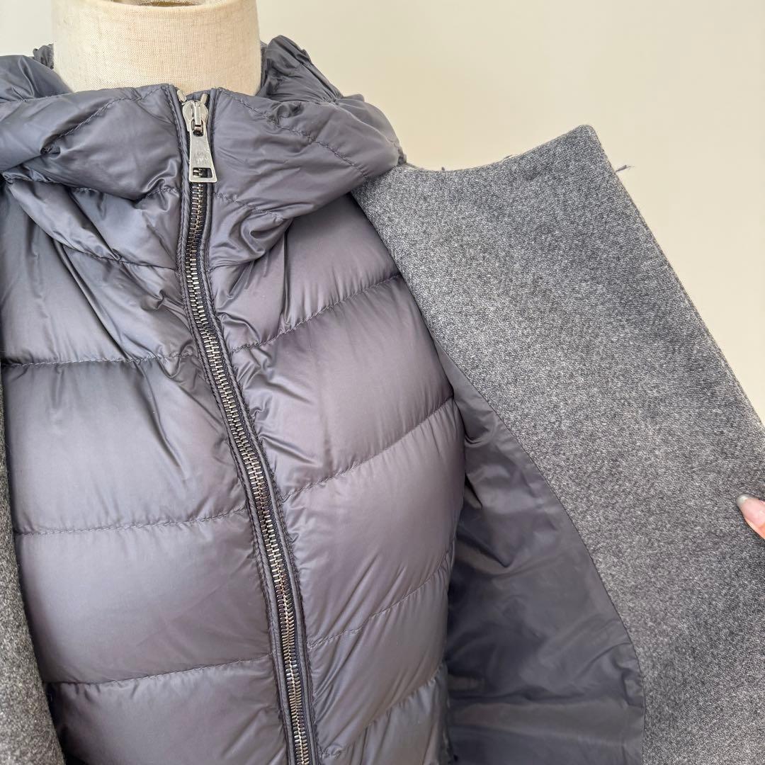 MONCLER モンクレール　ウールコート、ダウンベストライナー付　ハンガーあり