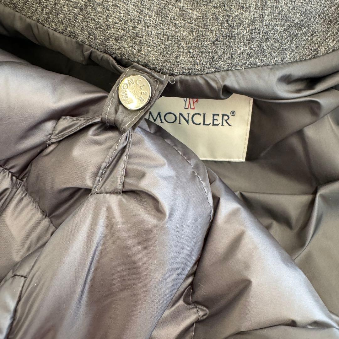 MONCLER モンクレール　ウールコート、ダウンベストライナー付　ハンガーあり