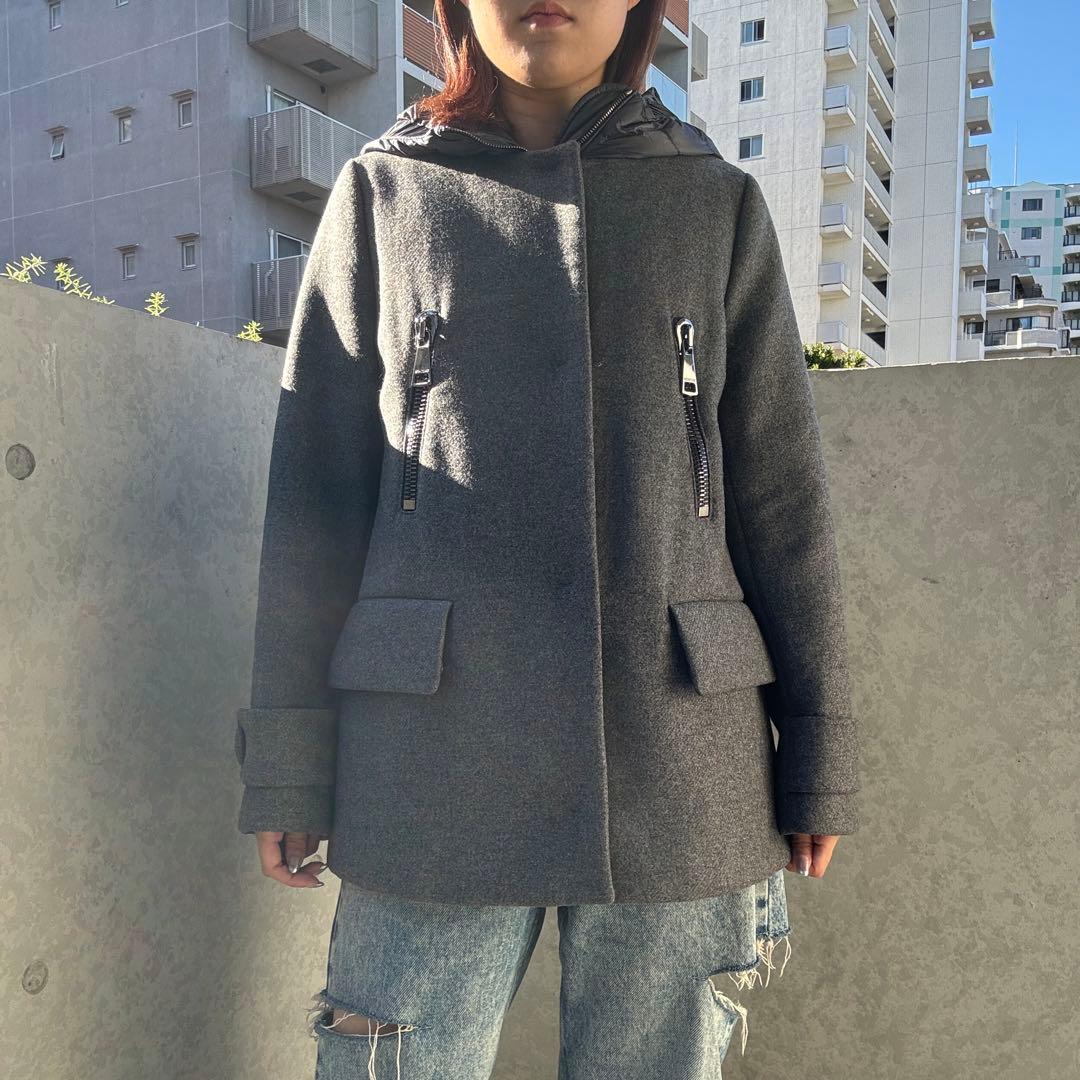 MONCLER モンクレール　ウールコート、ダウンベストライナー付　ハンガーあり