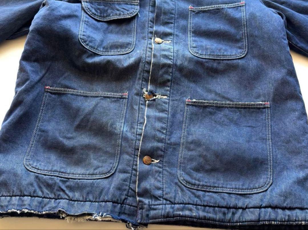 70s ラングラー　カバーオール　Wrangler デニムカバーオール