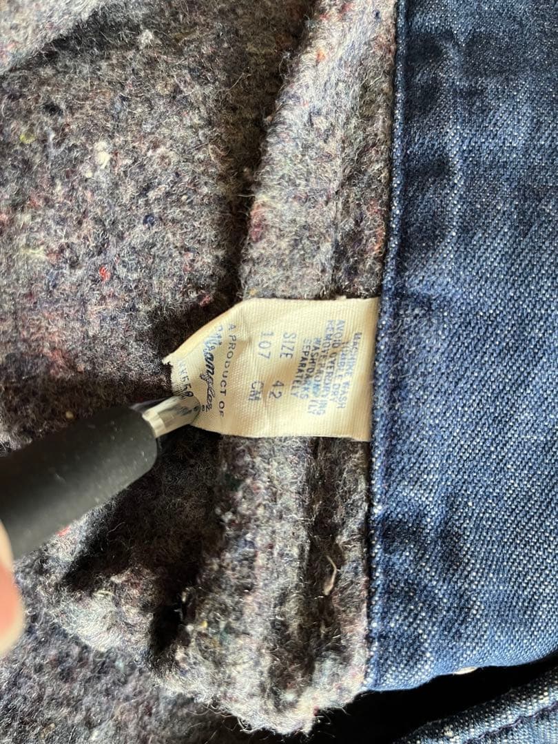 70s ラングラー　カバーオール　Wrangler デニムカバーオール