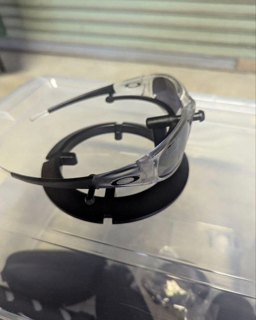 Oakley クリア ブラック スポーツサングラス