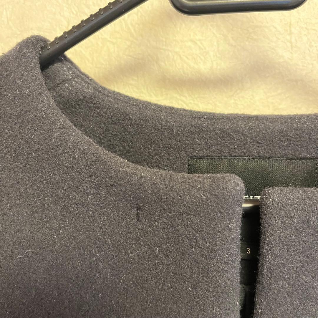 UNTITLED ノーカラーコクーンコート