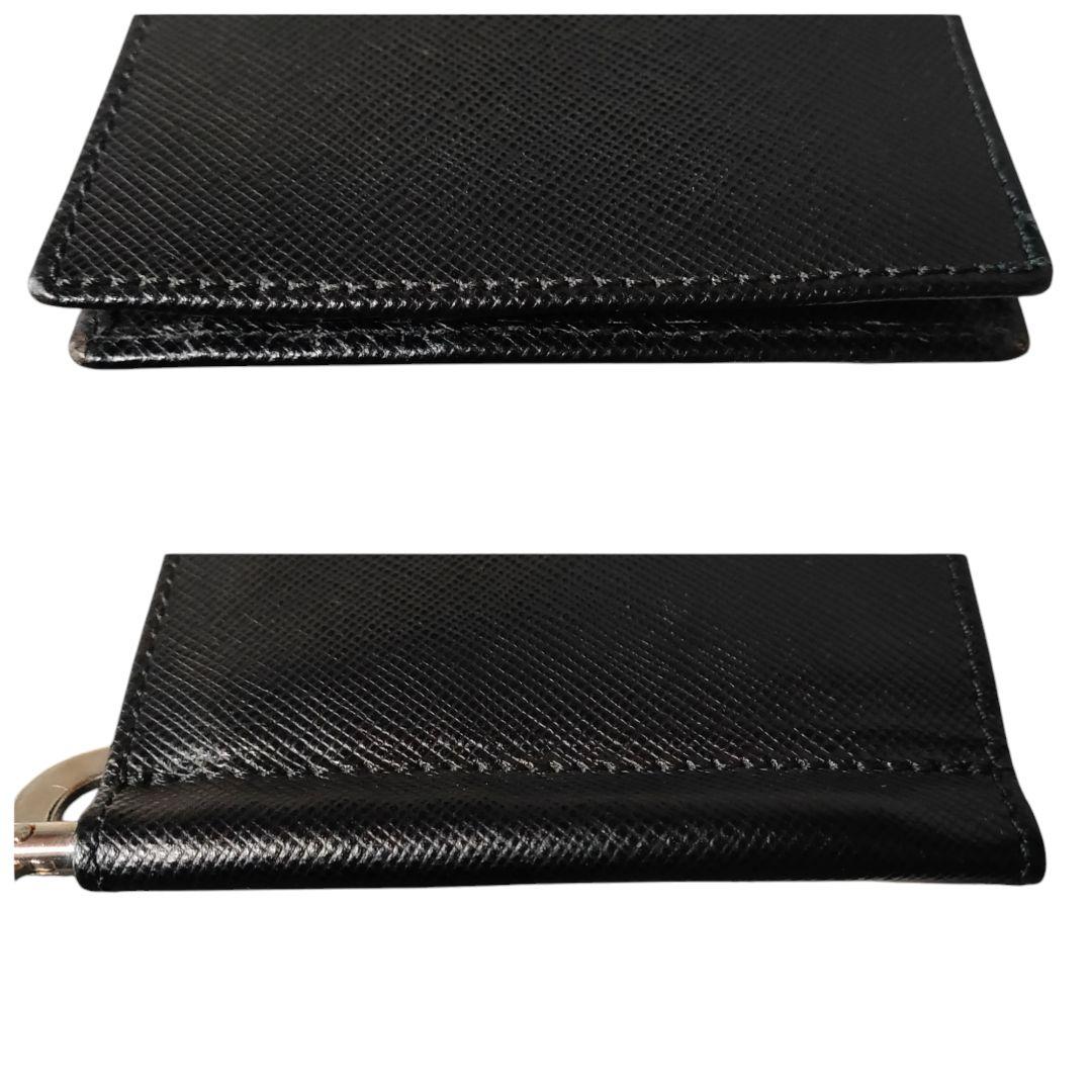 Giorgio Armani アルマーニ マネークリップ レザー 黒 箱付き