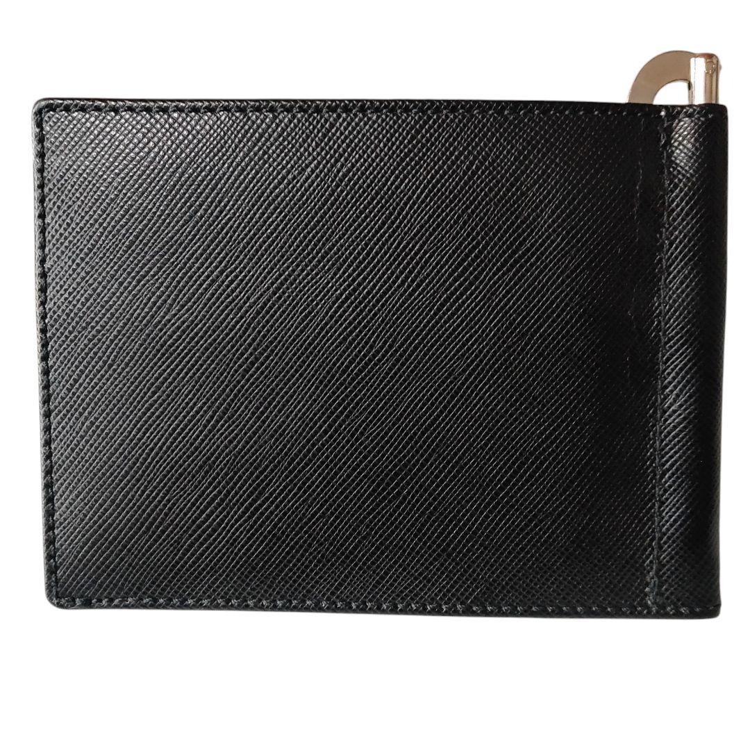 Giorgio Armani アルマーニ マネークリップ レザー 黒 箱付き