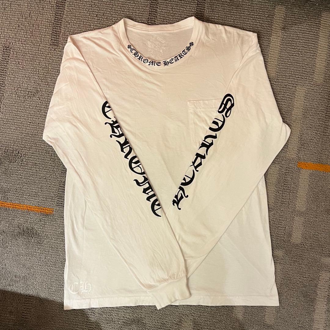 天*木様 【正規品】Chrome Hearts ロングスリーブT袖ロゴ USA製