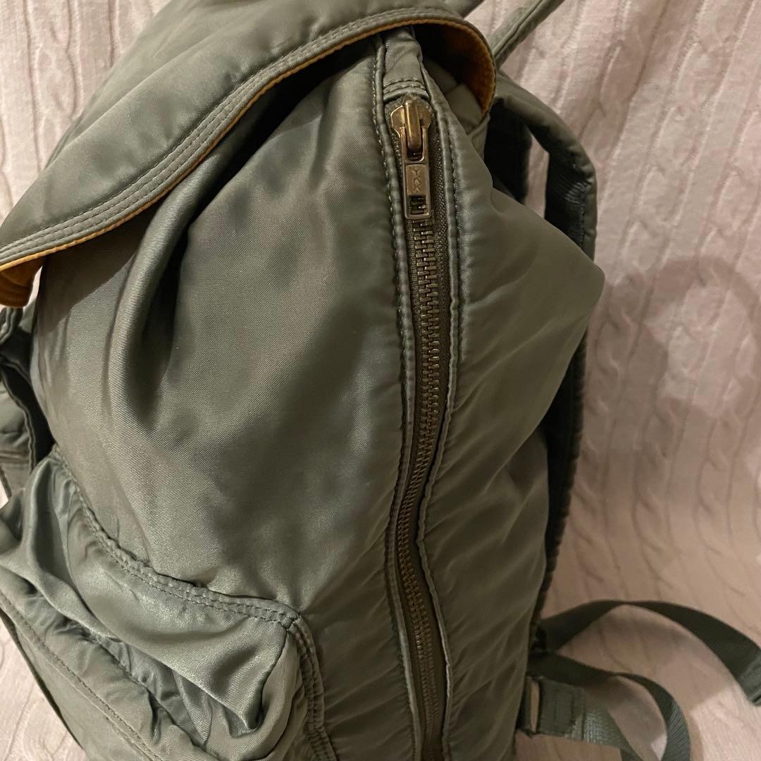 【極美品✨】ポーター タンカー 巾着 リュック バッグパック セージグリーン