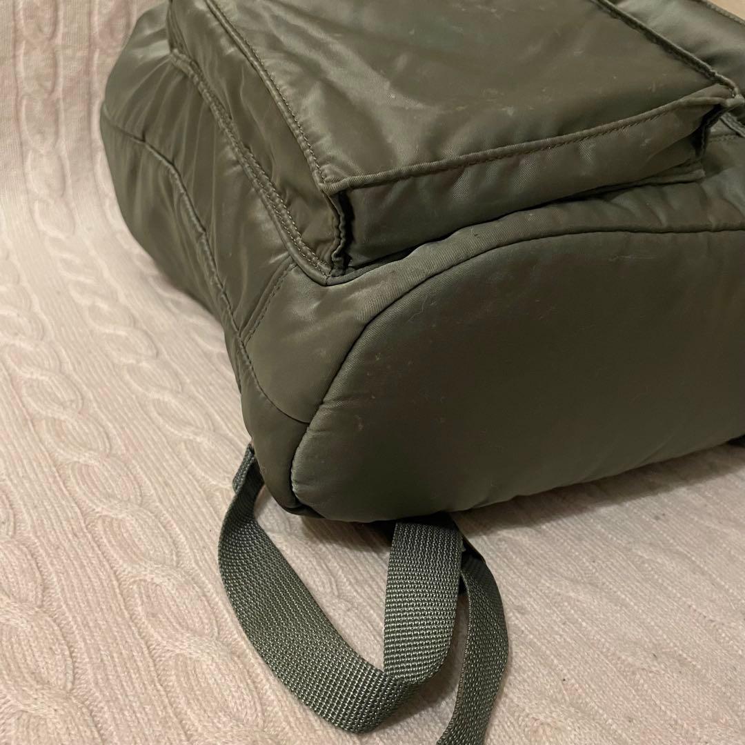 【極美品✨】ポーター タンカー 巾着 リュック バッグパック セージグリーン