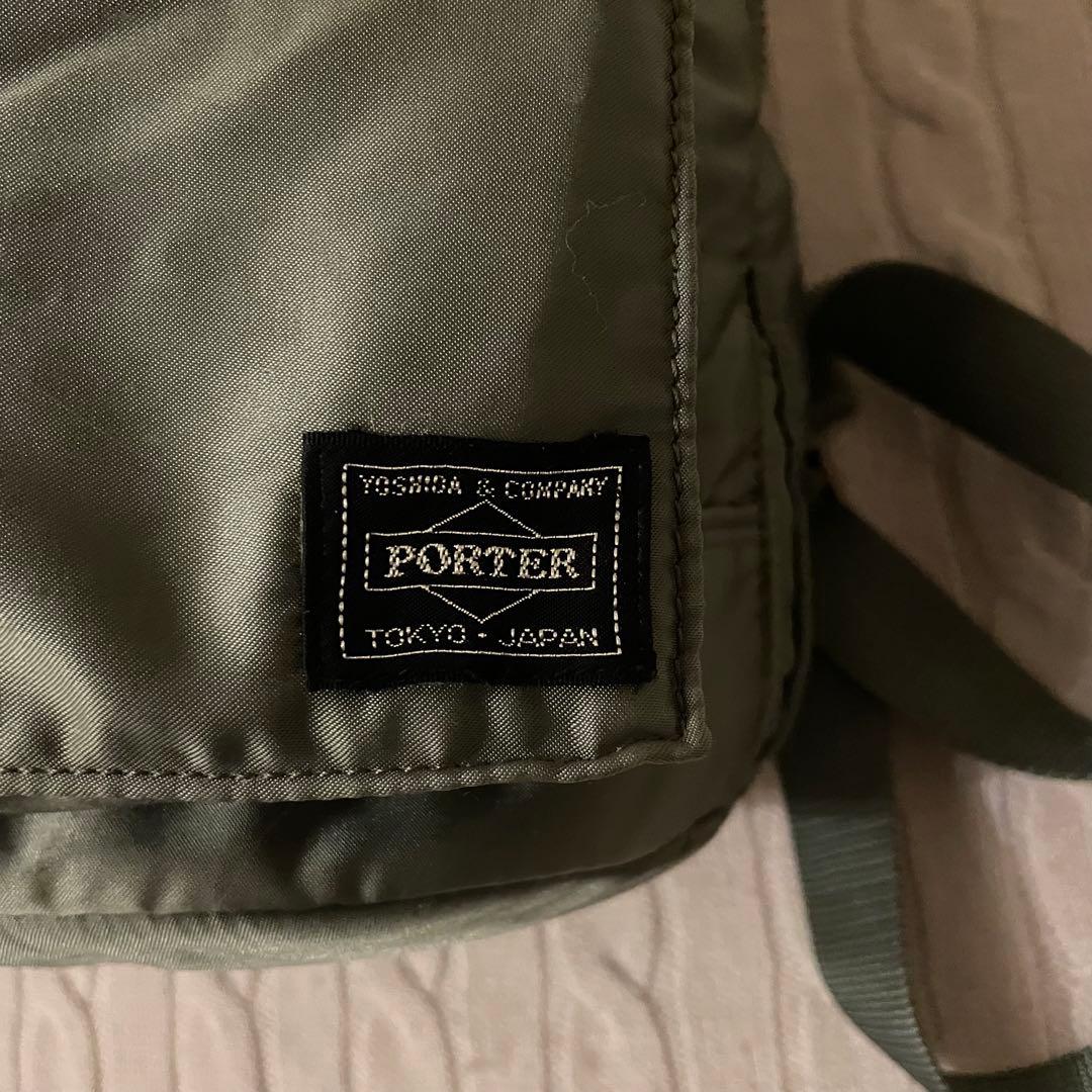 【極美品✨】ポーター タンカー 巾着 リュック バッグパック セージグリーン