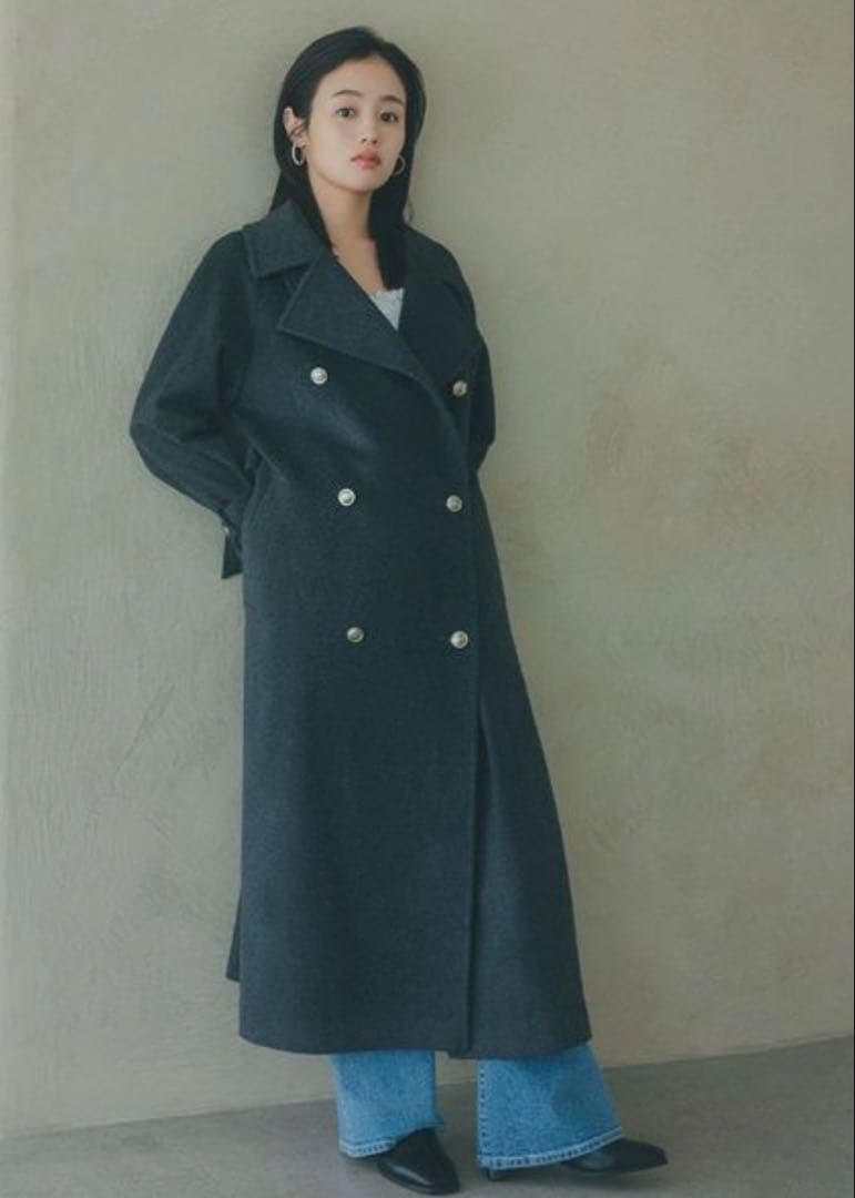 【新品タグ】スナイデル　ウールカシミヤスタンドカラーコートSWFC255037