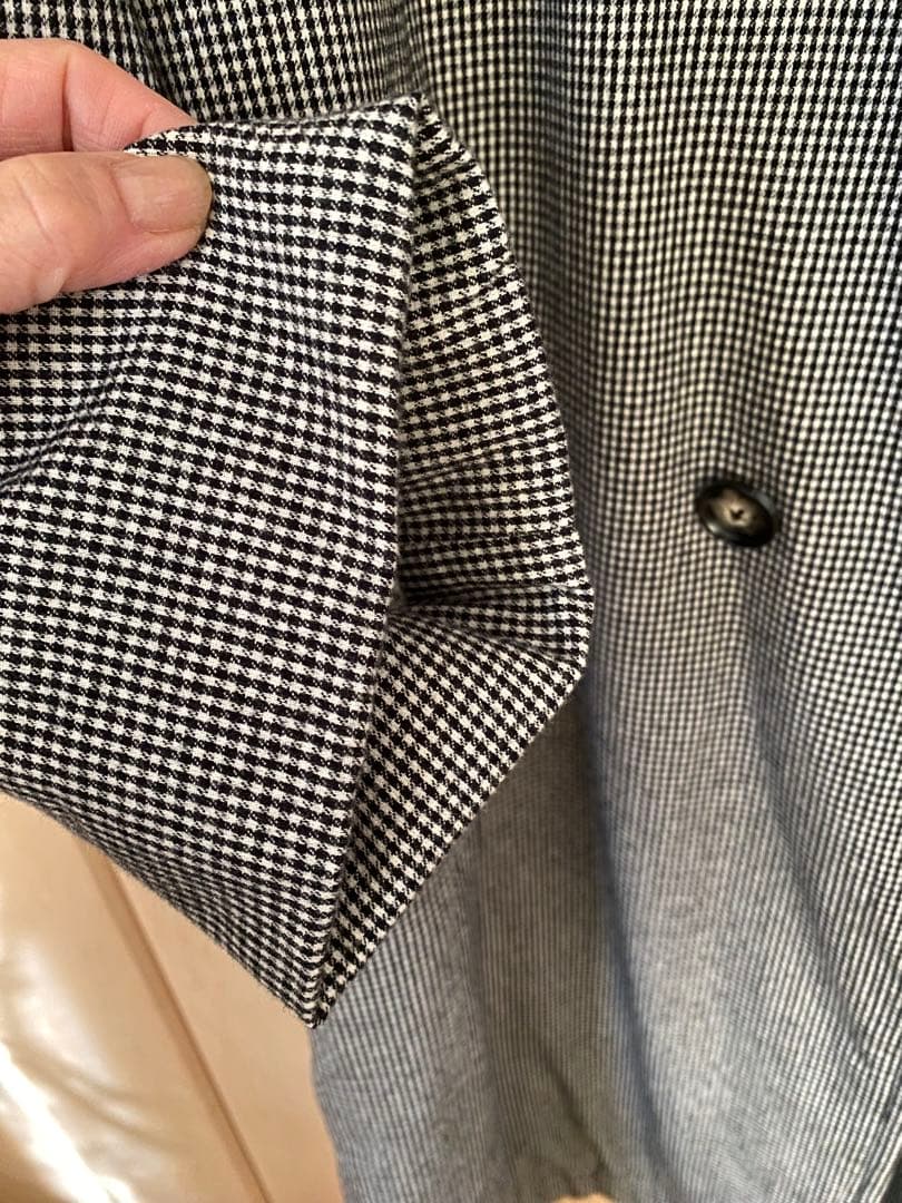 el：ment ×山本祐布子　中わた入りジャケットコート ギンガムチェック