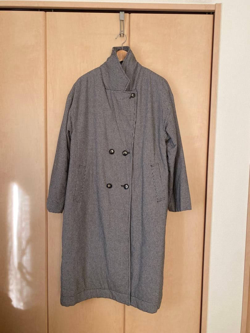 el：ment ×山本祐布子　中わた入りジャケットコート ギンガムチェック