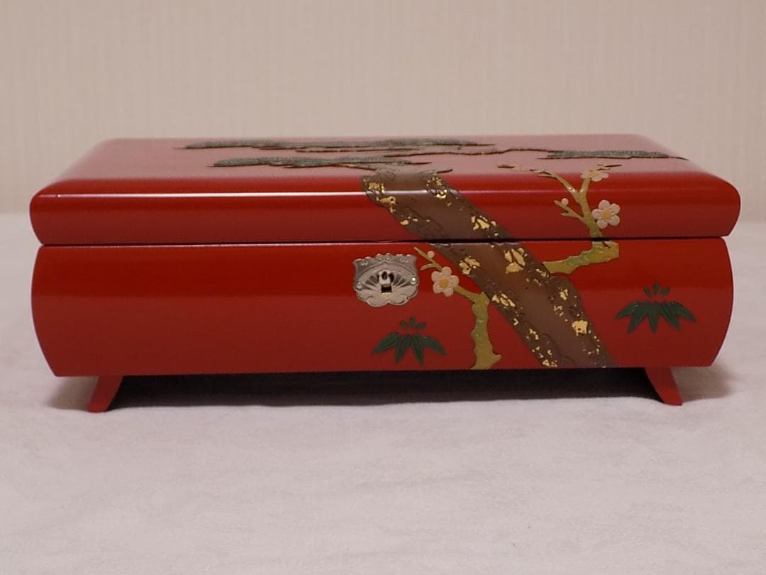 琉球漆器　オルゴール付き宝石箱　新品未使用　安里屋ユンタ