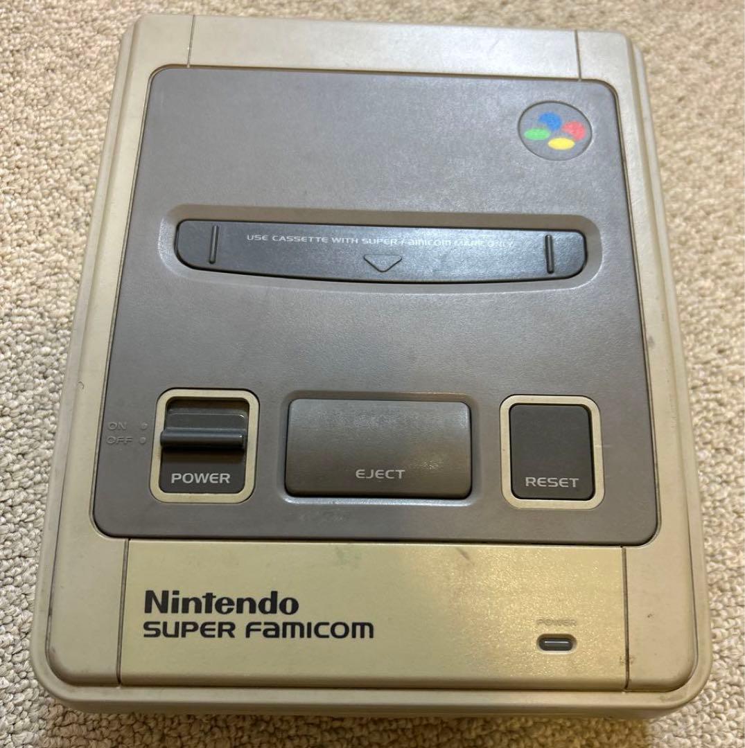 スーパーファミコン本体、コントローラー2台、スーパーマリオコレクション、コード