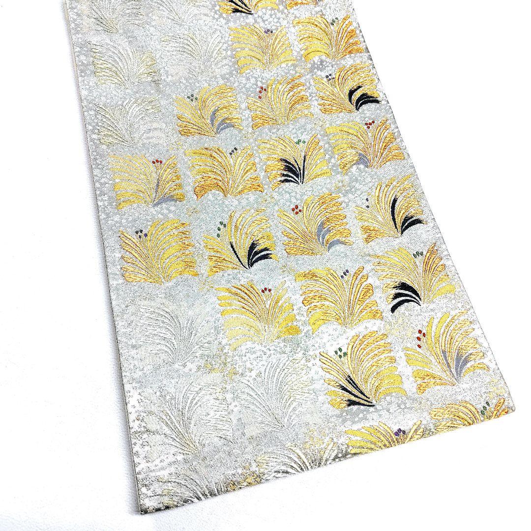 専用帯4805 4742 二点セット ●河瀨満織物謹製 高級 正絹 六通 袋帯