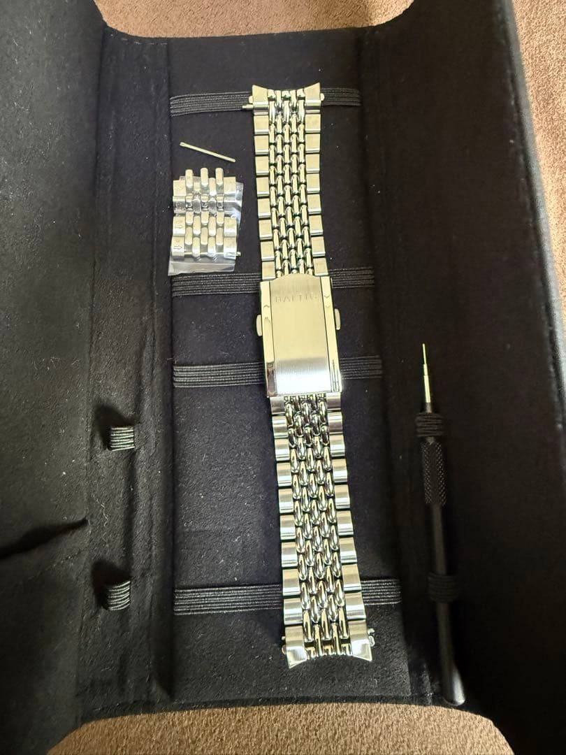 バルチック 替えベルト ステンレススチールビーズオブライスブレスレット