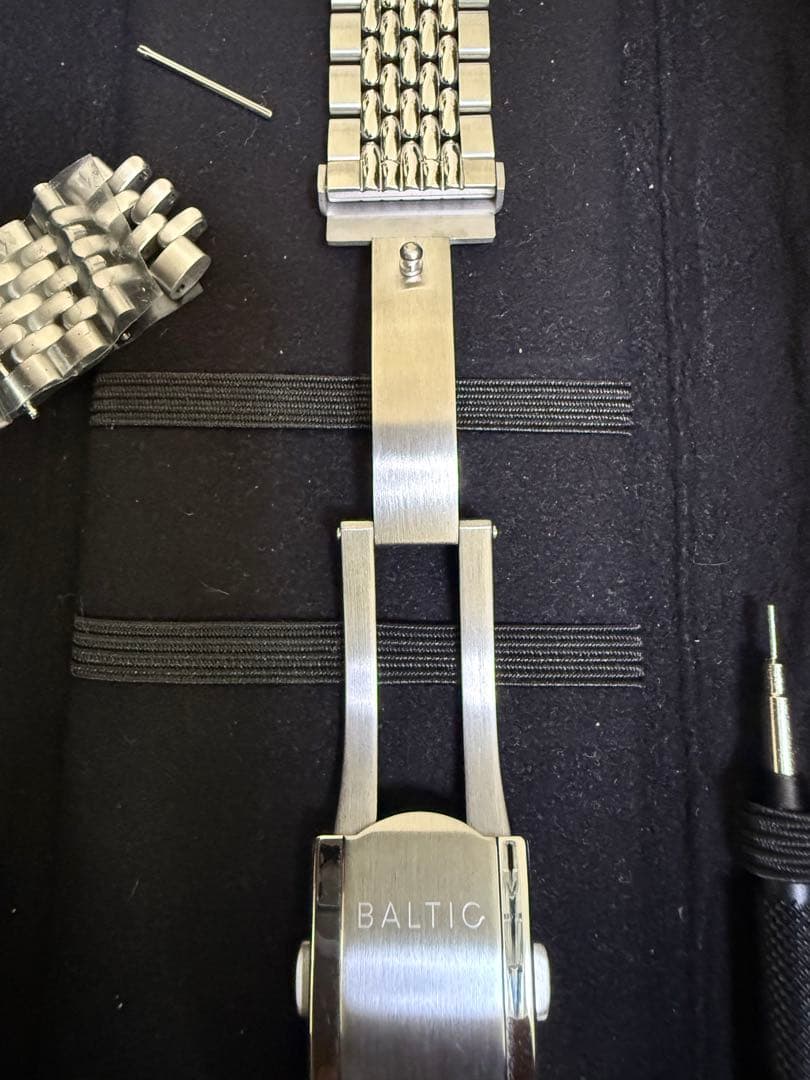 バルチック 替えベルト ステンレススチールビーズオブライスブレスレット