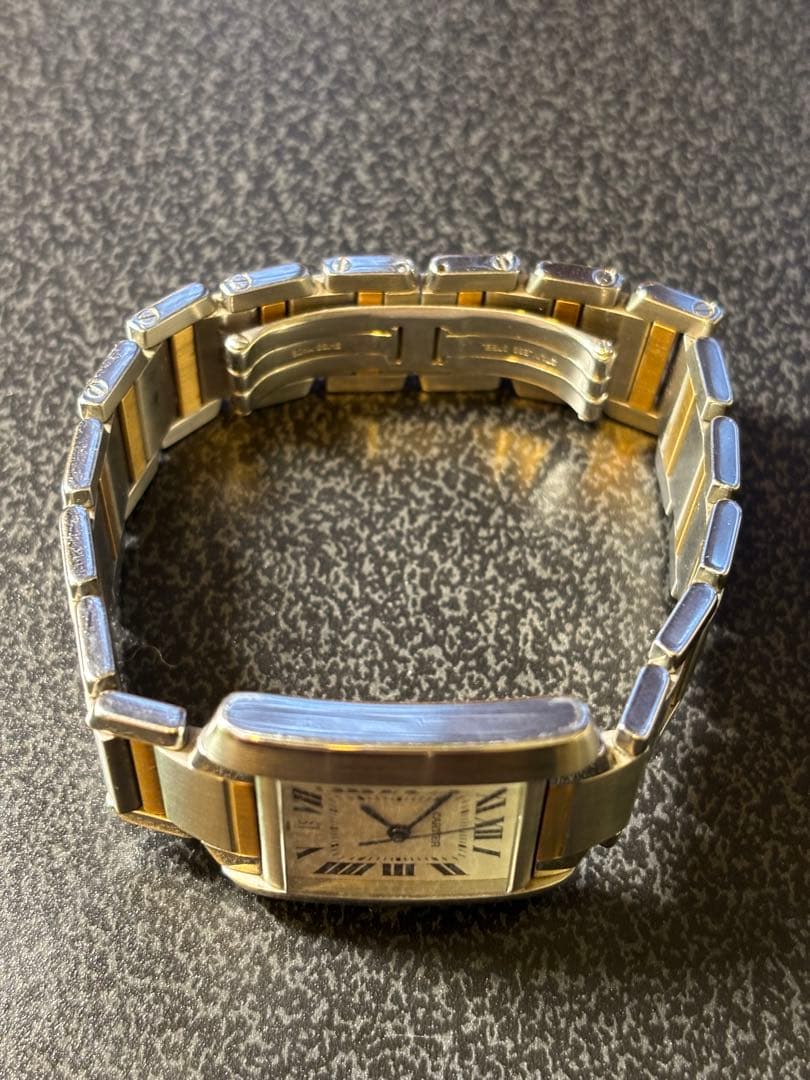 カルティエ タンクフランセーズ LM コンビ W51005Q4 OH済 フルコマ