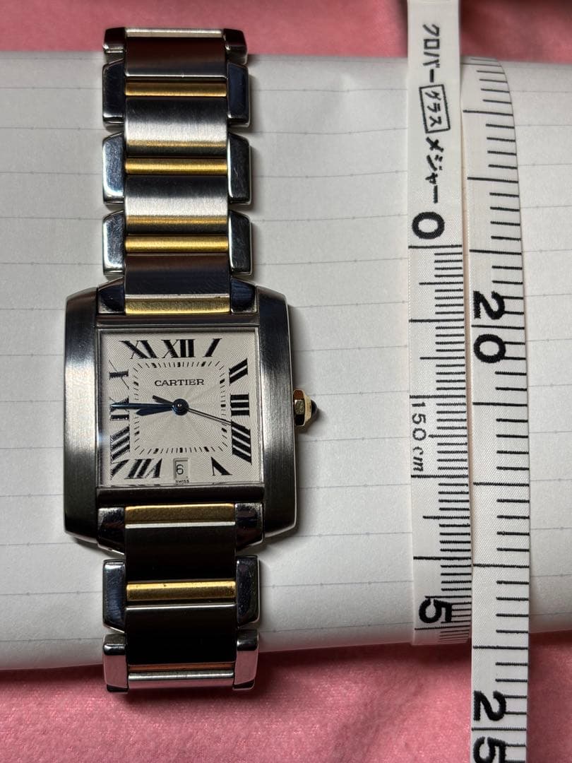 カルティエ タンクフランセーズ LM コンビ W51005Q4 OH済 フルコマ