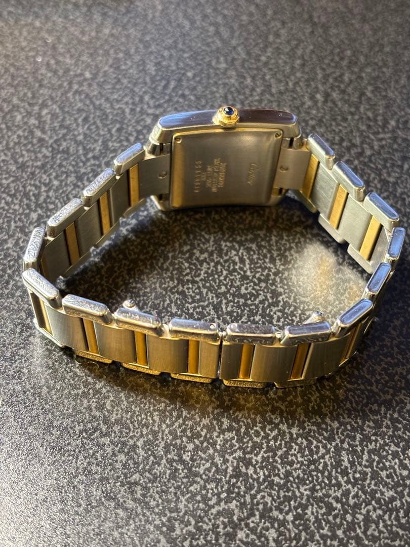 カルティエ タンクフランセーズ LM コンビ W51005Q4 OH済 フルコマ