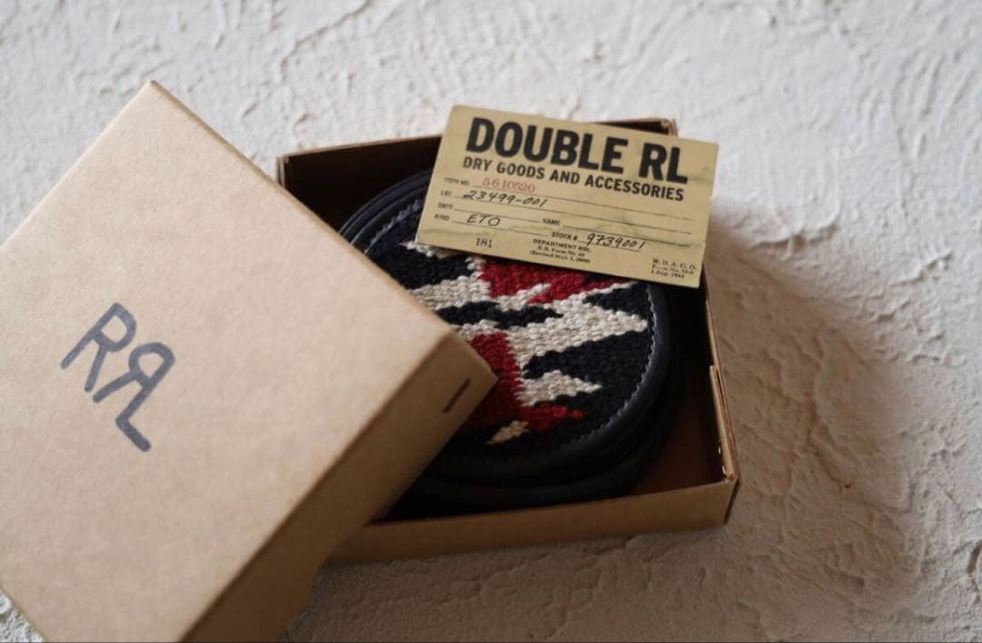 新品*RRL*ハンドウーブン コースター セット *ダブルアールエル