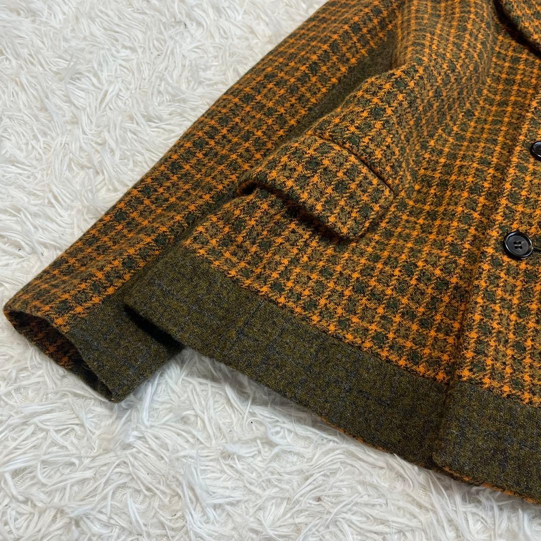 トリココムデギャルソン チェック テーラードジャケット ウール AD2001