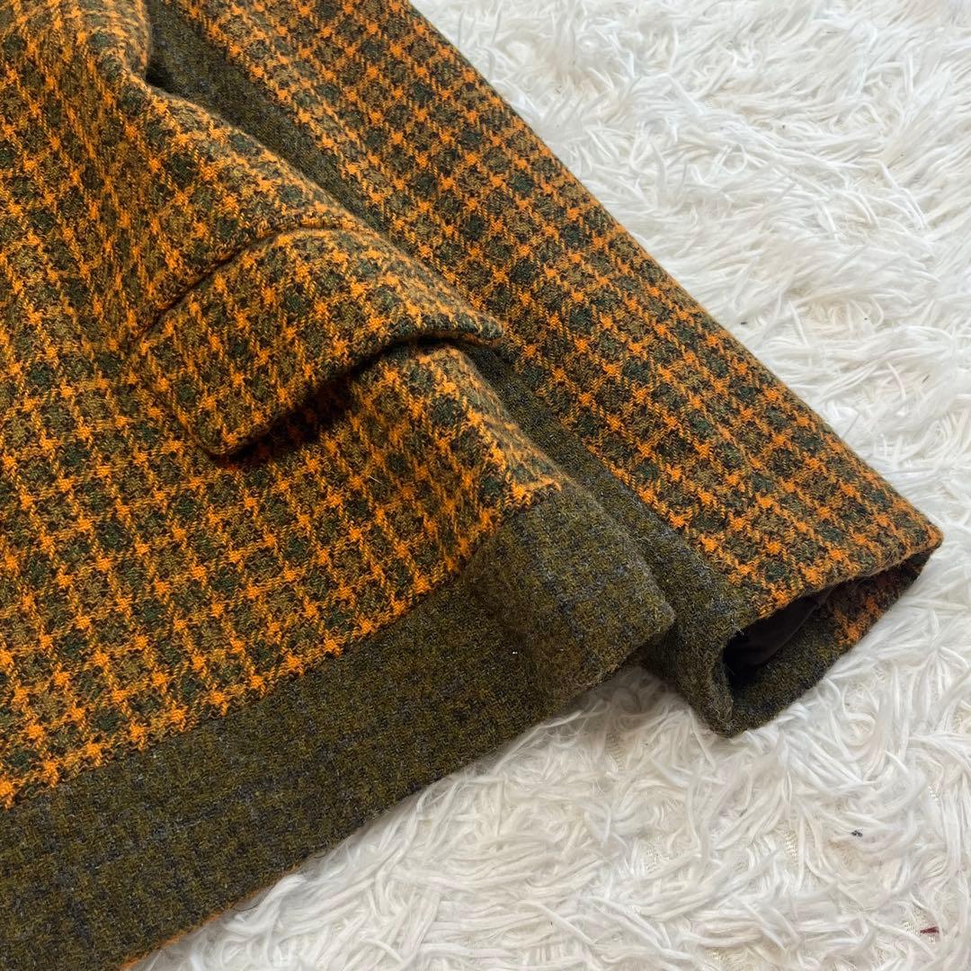 トリココムデギャルソン チェック テーラードジャケット ウール AD2001