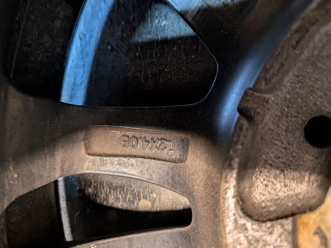 軽トラ用アルミホイール12インチ4J4本セット