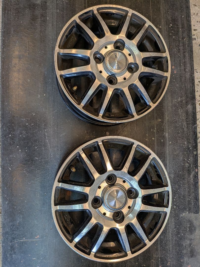 軽トラ用アルミホイール12インチ4J4本セット