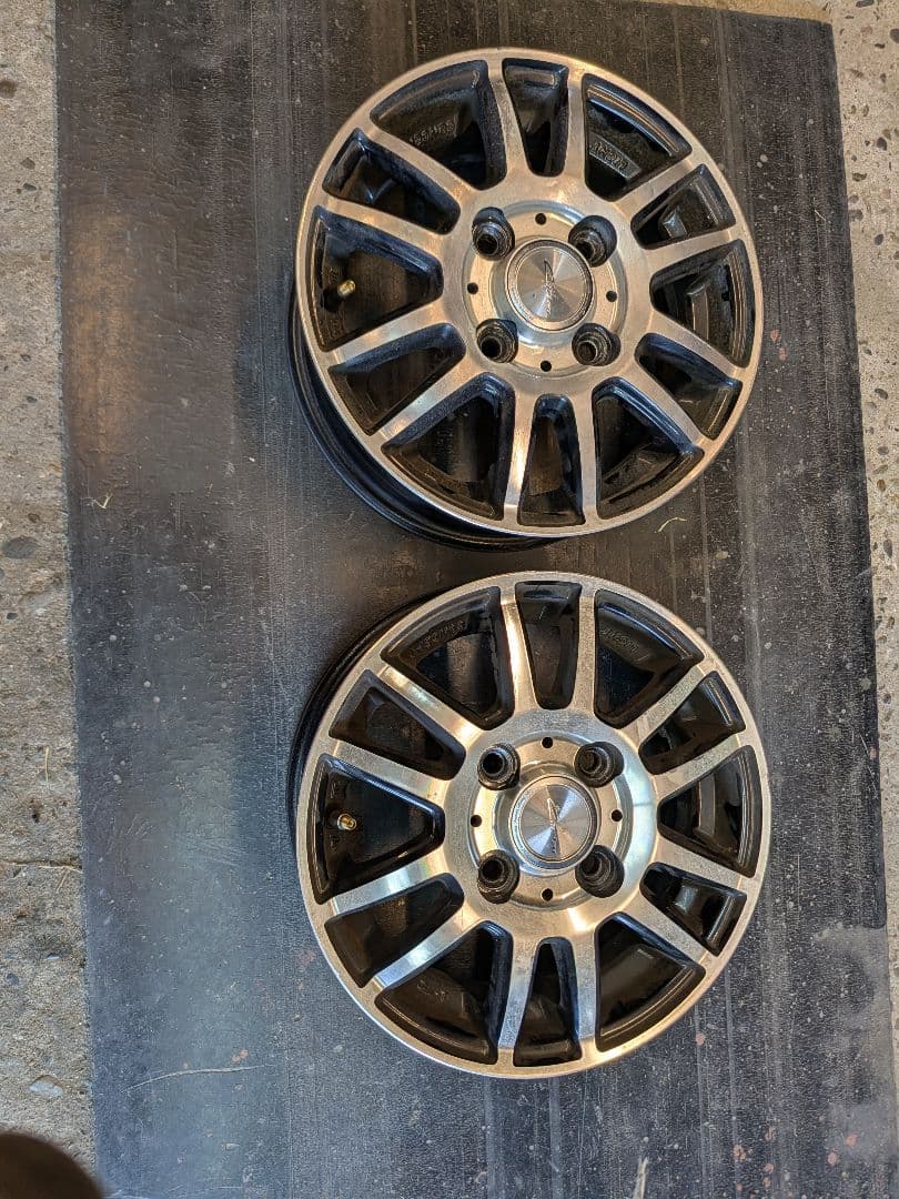 軽トラ用アルミホイール12インチ4J4本セット