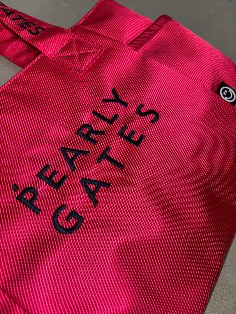 （新品）パーリーゲイツ 、カートバッグ、ラウンドバッグ、パッションピンク色