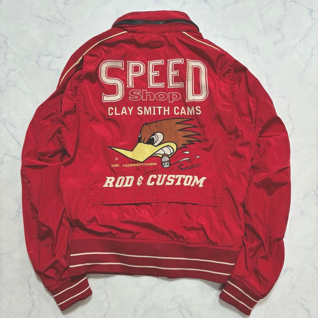 希少✨クレイスミス ナイロンジャケット ライディングウェア 赤 L