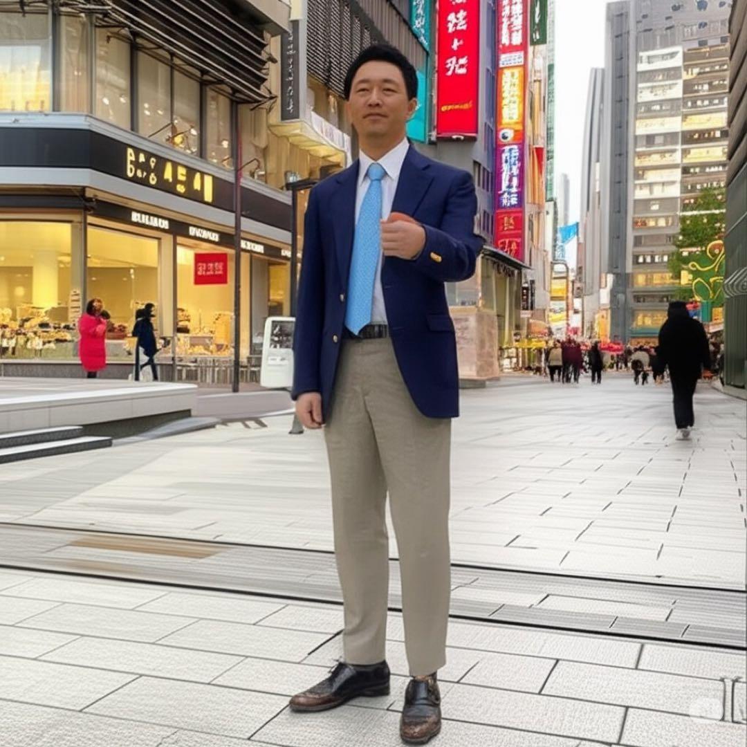 【極美品】 バーバリーズ ネイビー L セットアップ ジャケパン ゴールドボタン