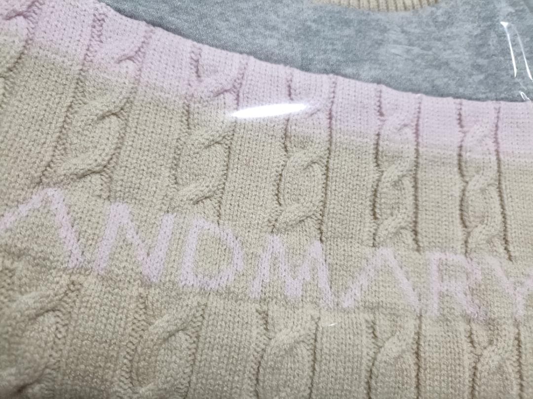 【タグ付き新品】andmary Logo loose sweat