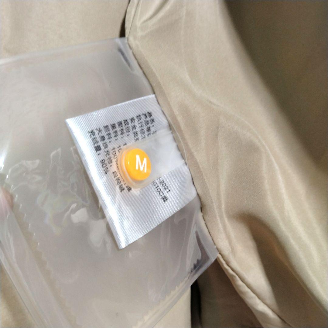 ニットドッキングダウンベスト フード ダウンベスト ベージュ フード付き