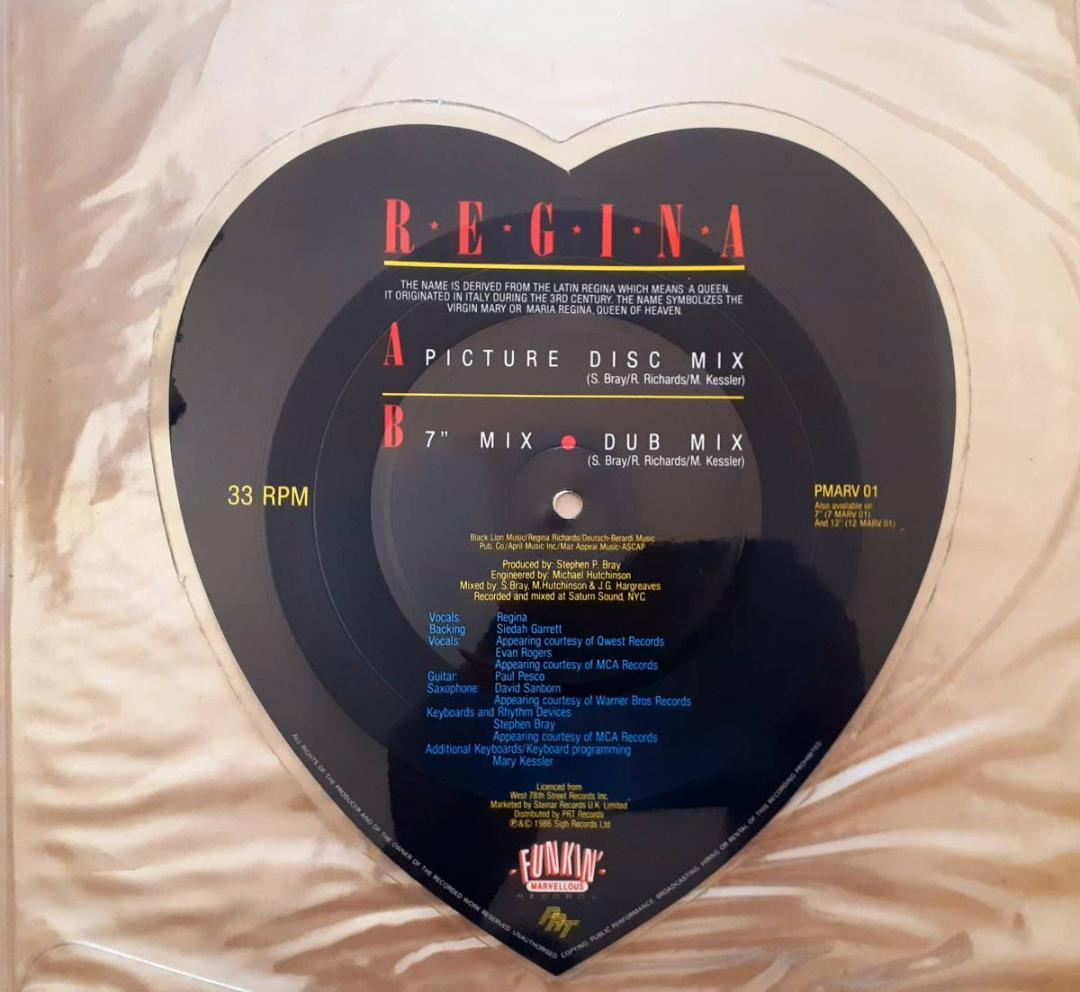 レジーナ　Baby Love　限定 UK盤 変形 ピクチャ盤 7”レコード