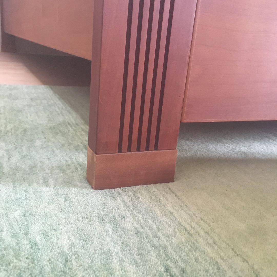 クリビーレ　別注ベッドクイーンサイズ　ブラックチェリー材