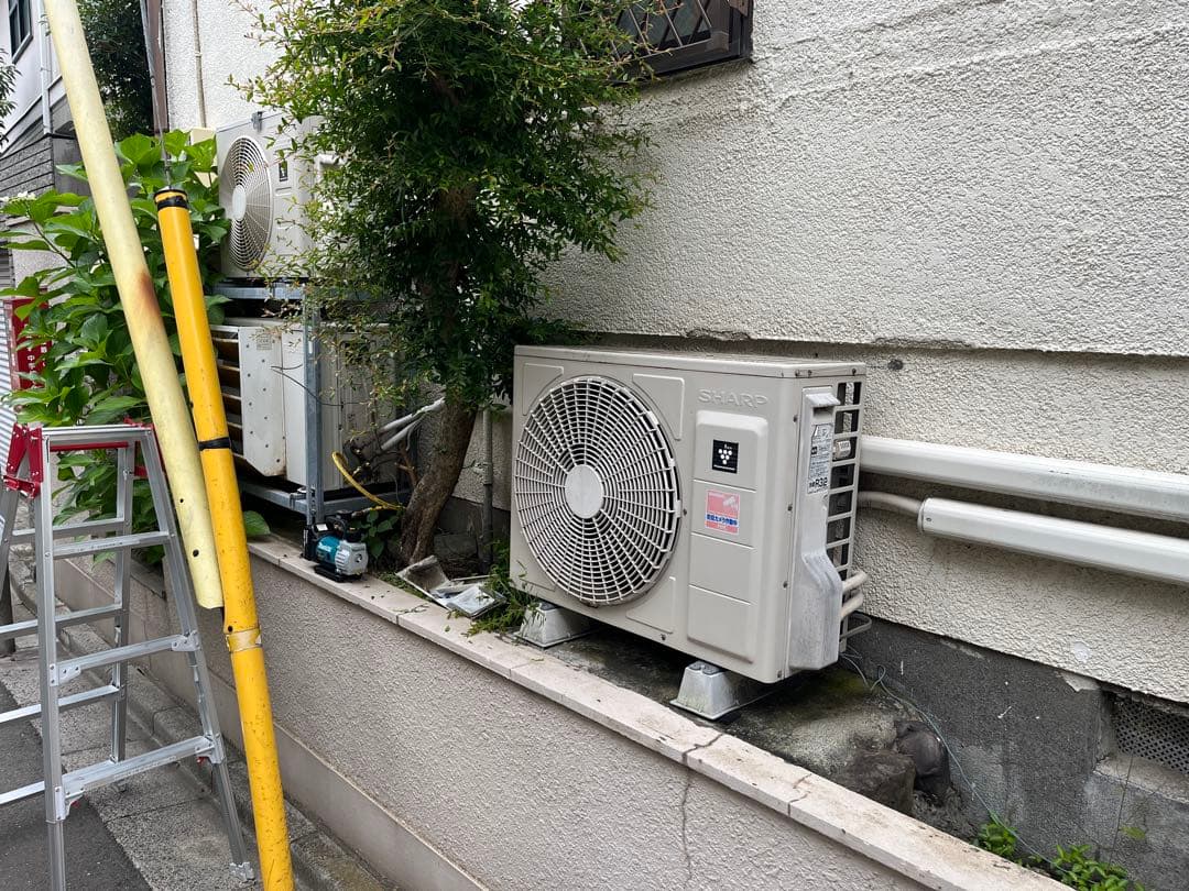 エアコン取付　標準工事　エリア大田区近辺　世田谷区　港区　品川区　目黒区　川崎