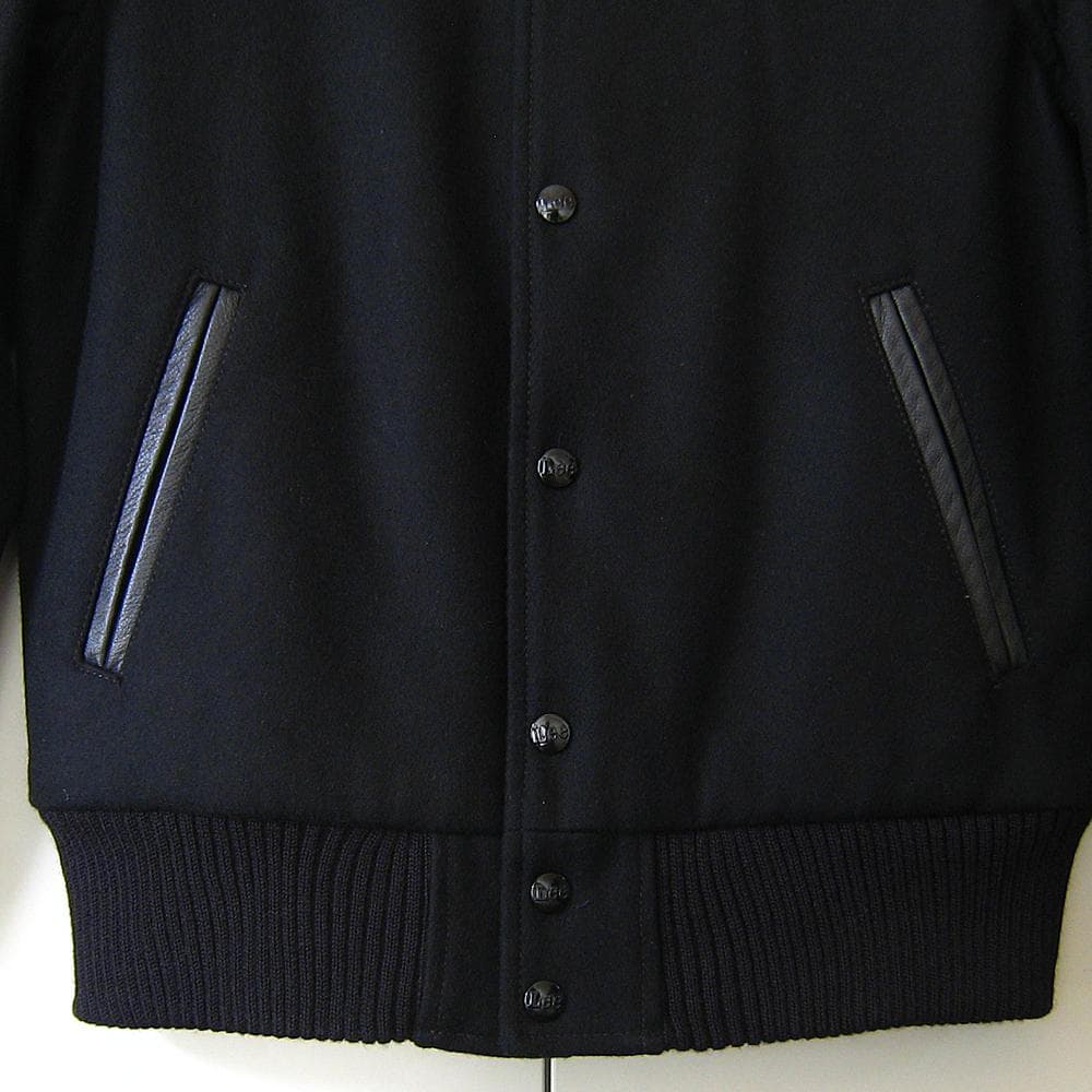 新品S Lee アワードジャケット スタジアムジャンバー スタジャン ブラック