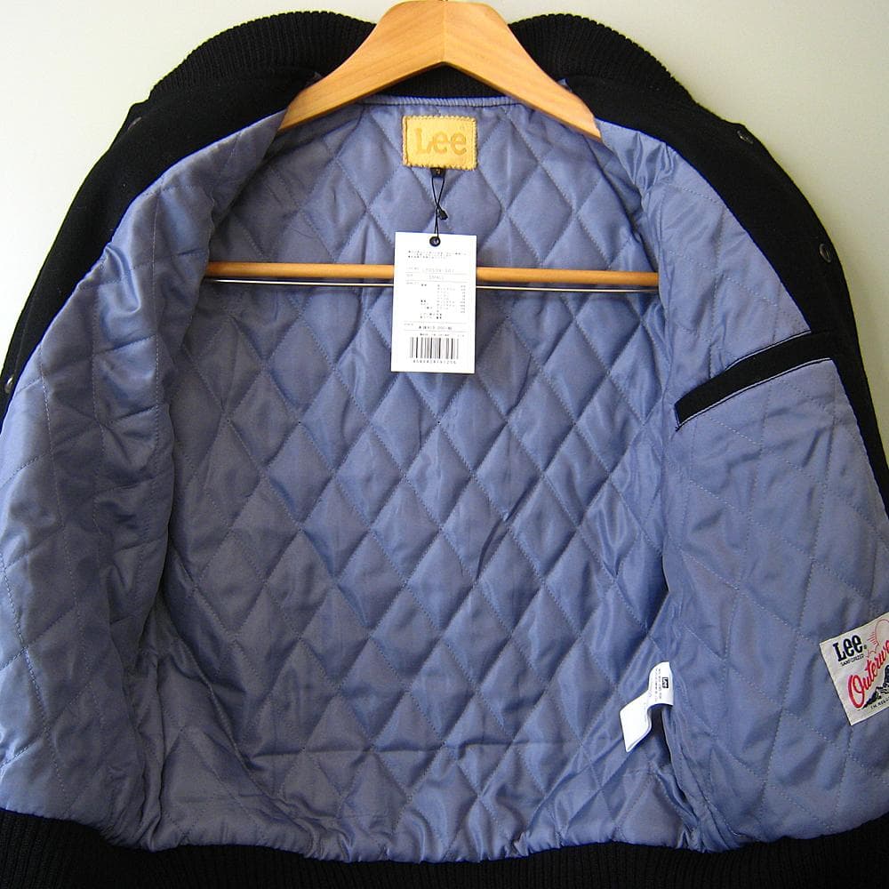 新品S Lee アワードジャケット スタジアムジャンバー スタジャン ブラック