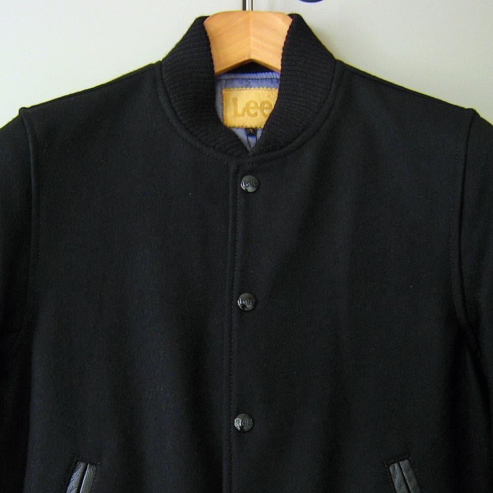 新品S Lee アワードジャケット スタジアムジャンバー スタジャン ブラック