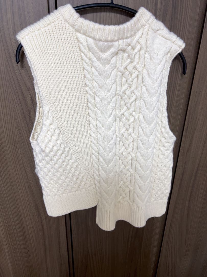 nagonstansナゴンスタンスケーブルニットベスト