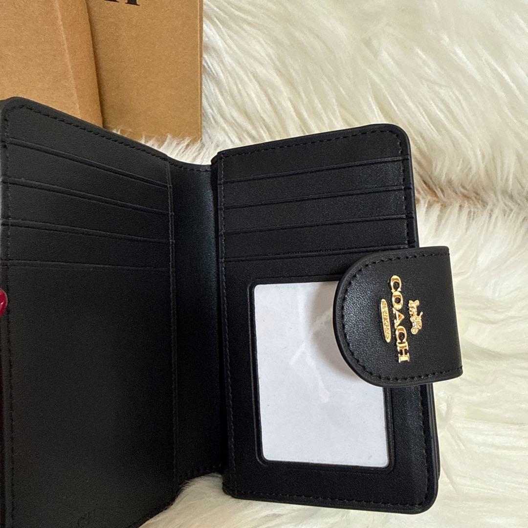 COACH 二つ折り財布 ブラック