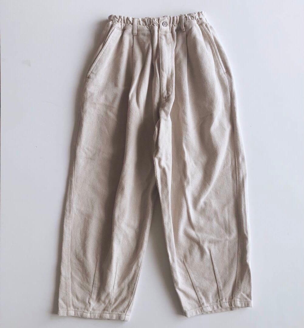 ウズイロ　刺し子織ボンタンパンツ　三河木綿