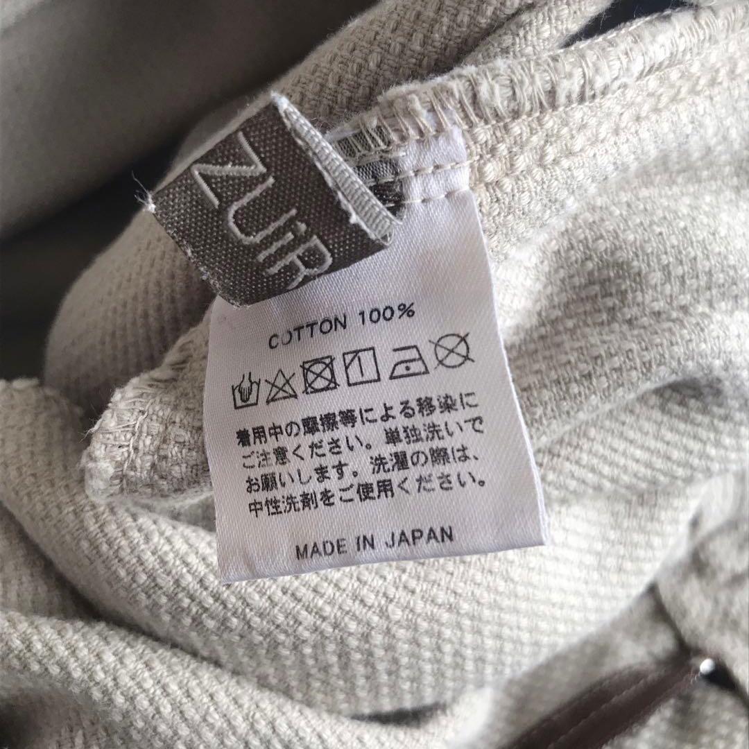 ウズイロ　刺し子織ボンタンパンツ　三河木綿