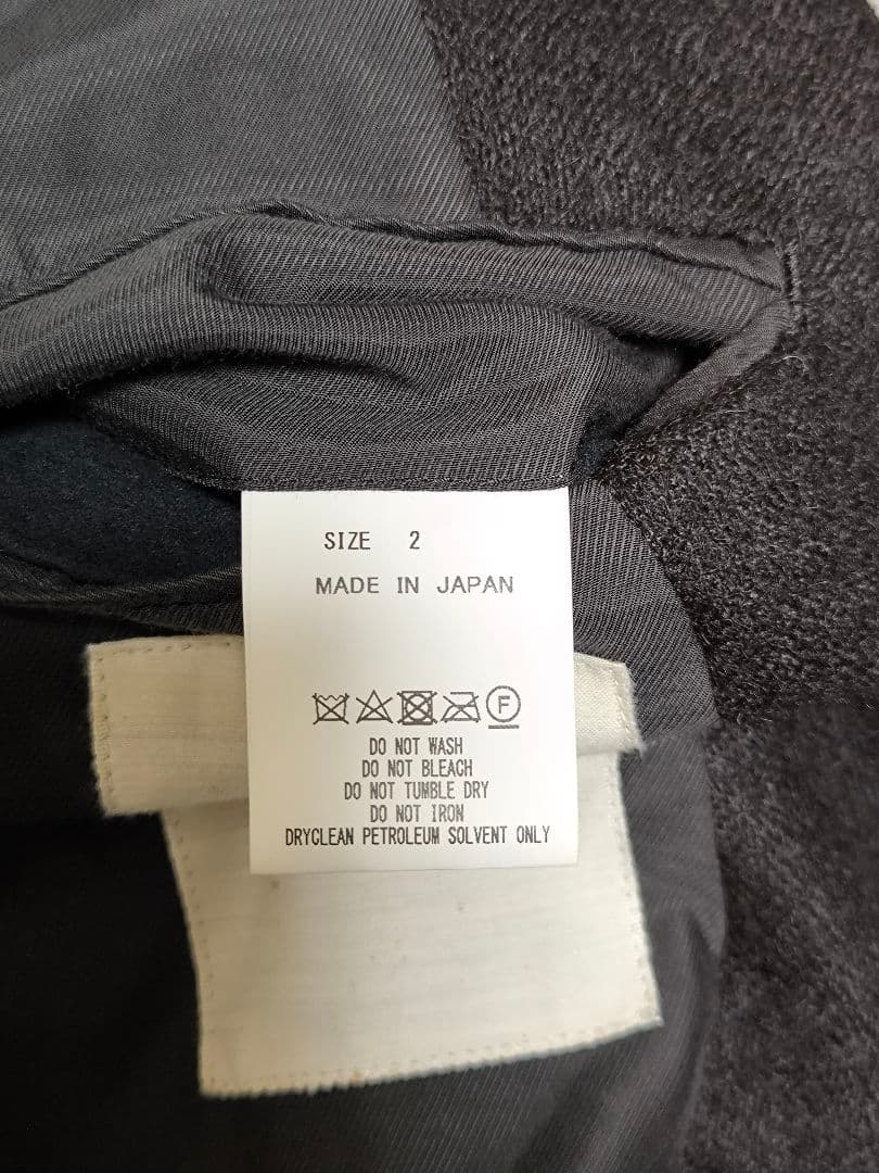 Text ナチュラルカラーアルパカノーカラージャケット markawere