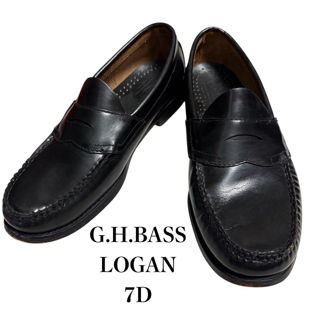 美品GHBass Weejuns Logan ローファー ブラッ