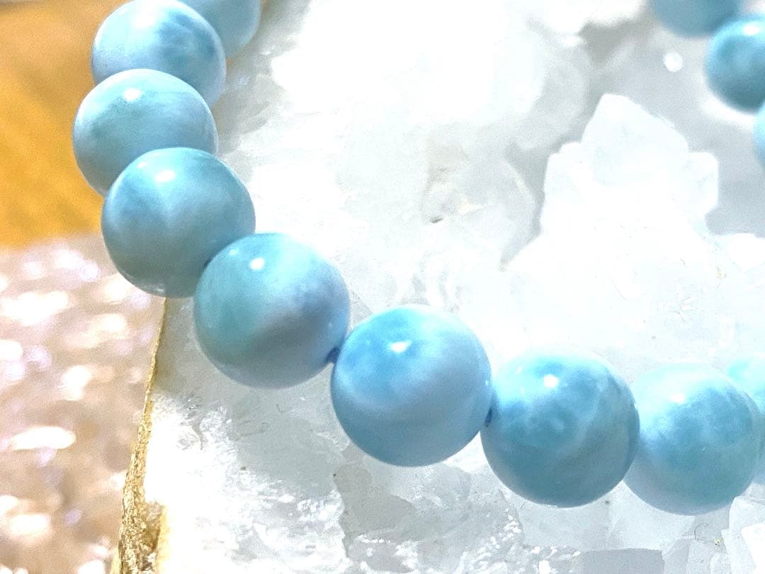 ☆そらさま専用ページ☆ラリマー・ブルーペクトライト☆９mm玉 ブレスレット‼️