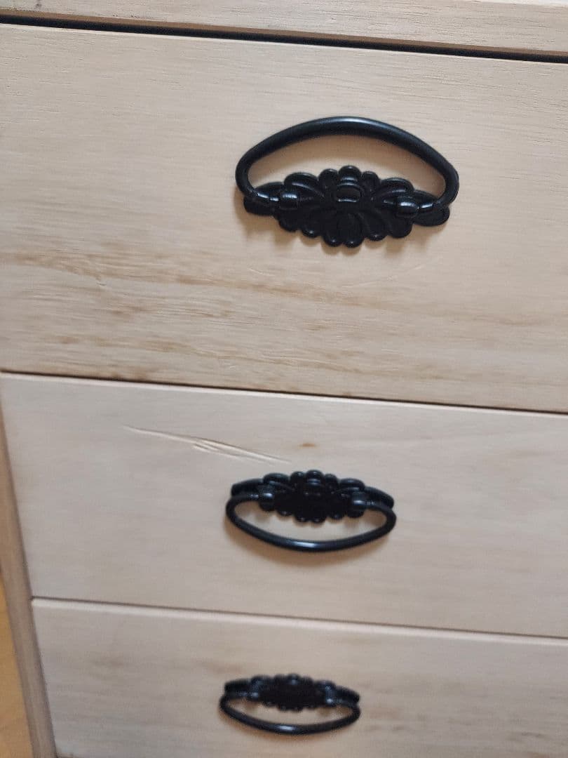 AN.K 桐箪笥、着物、和小物、収納 4段キャスター付き